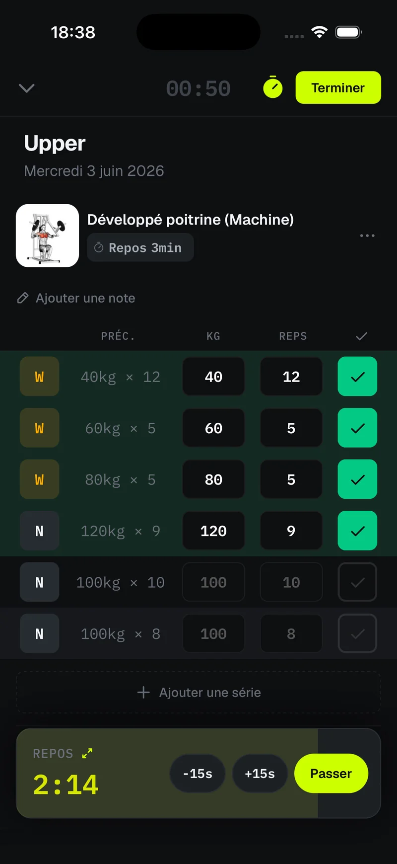 Aperçu de l'app Musku